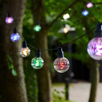 Luke forlængersæt fra Sirius - lyskæde med 10 multifarvede LED-pærer SIR69761